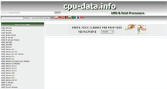 Desktop Screenshot of cpu-data.info